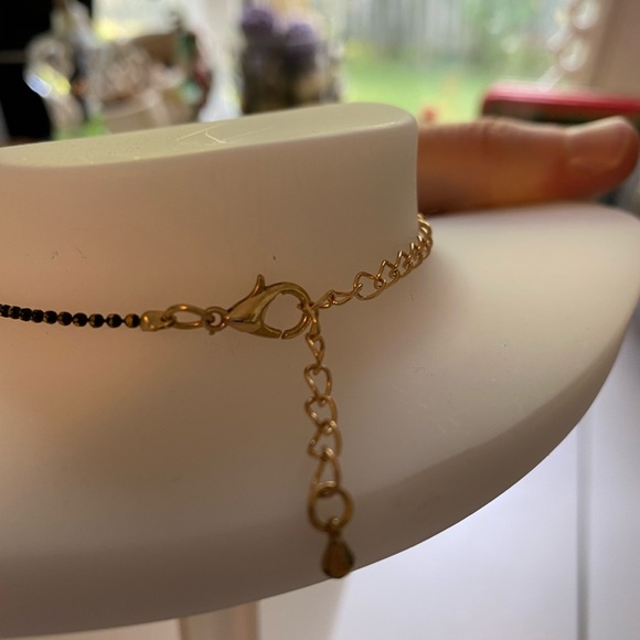 🌸🌚Handmade gray&pink rubber bead necklace. - Picture 5 of 5